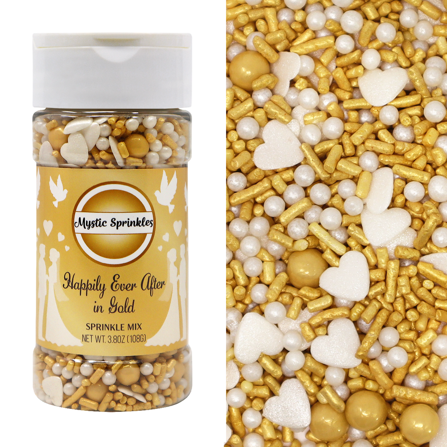 Happily Ever After in Gold Sprinkle Mix 3.6oz