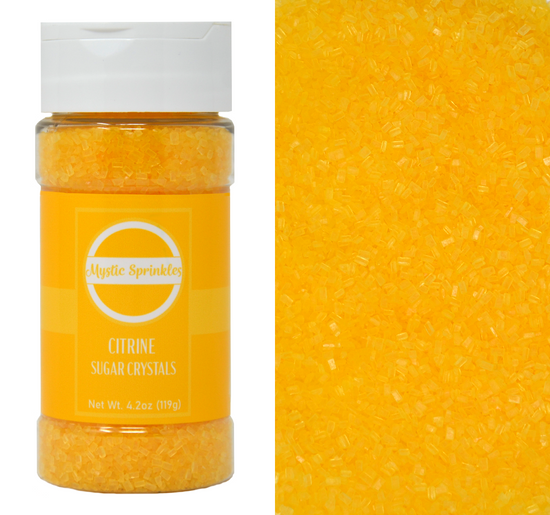 Citrine - Yellow Sugar Crystals 4.2oz Bottle