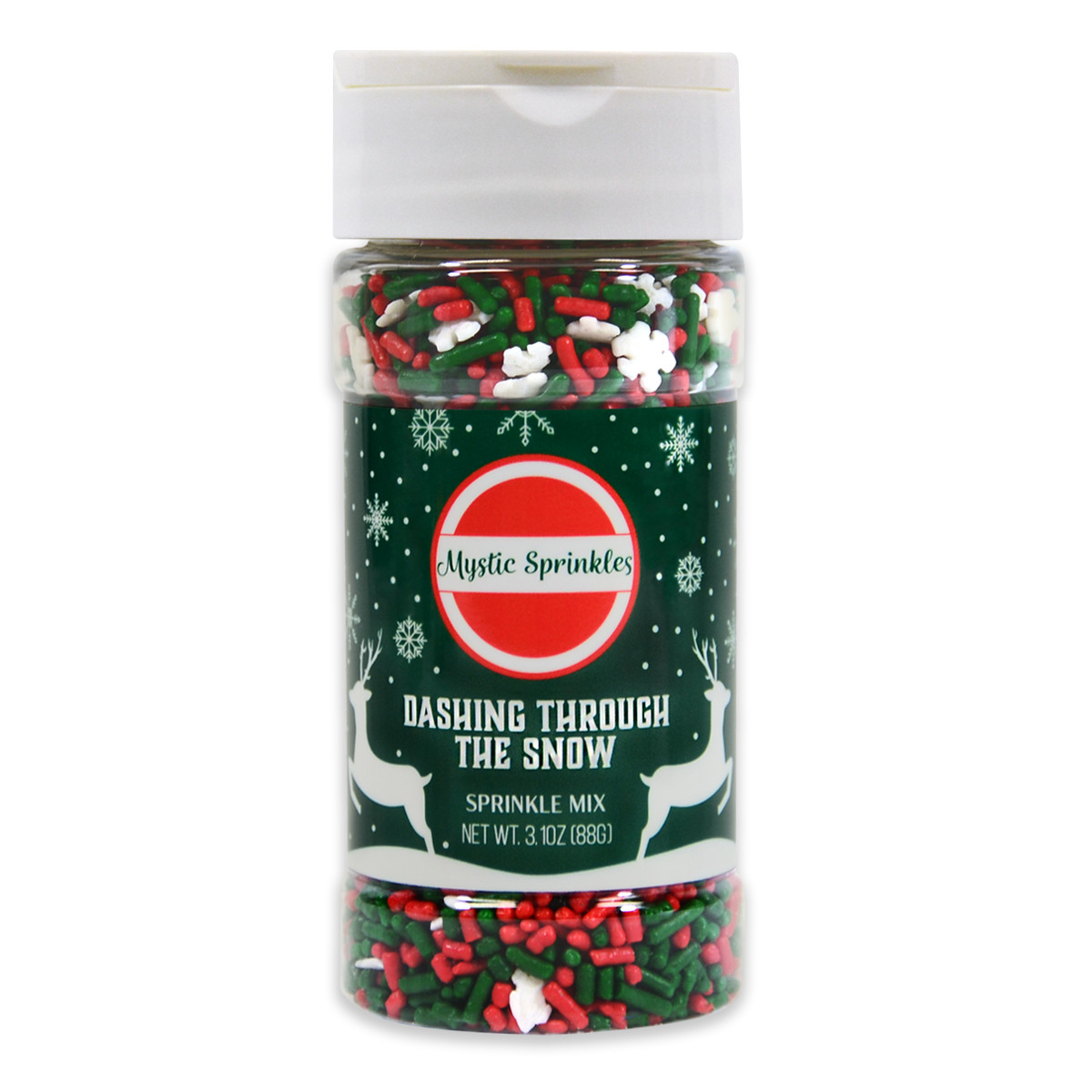 Dashing Through The Snow Sprinkle Mix 3.1oz Bottle