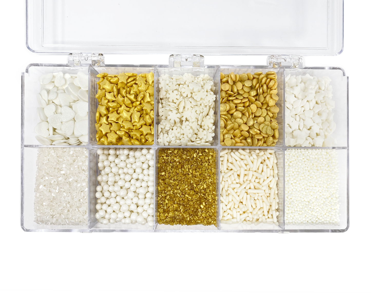 Dreaming of a White Christmas in Gold Sprinkle Decorating Kit 7 oz.