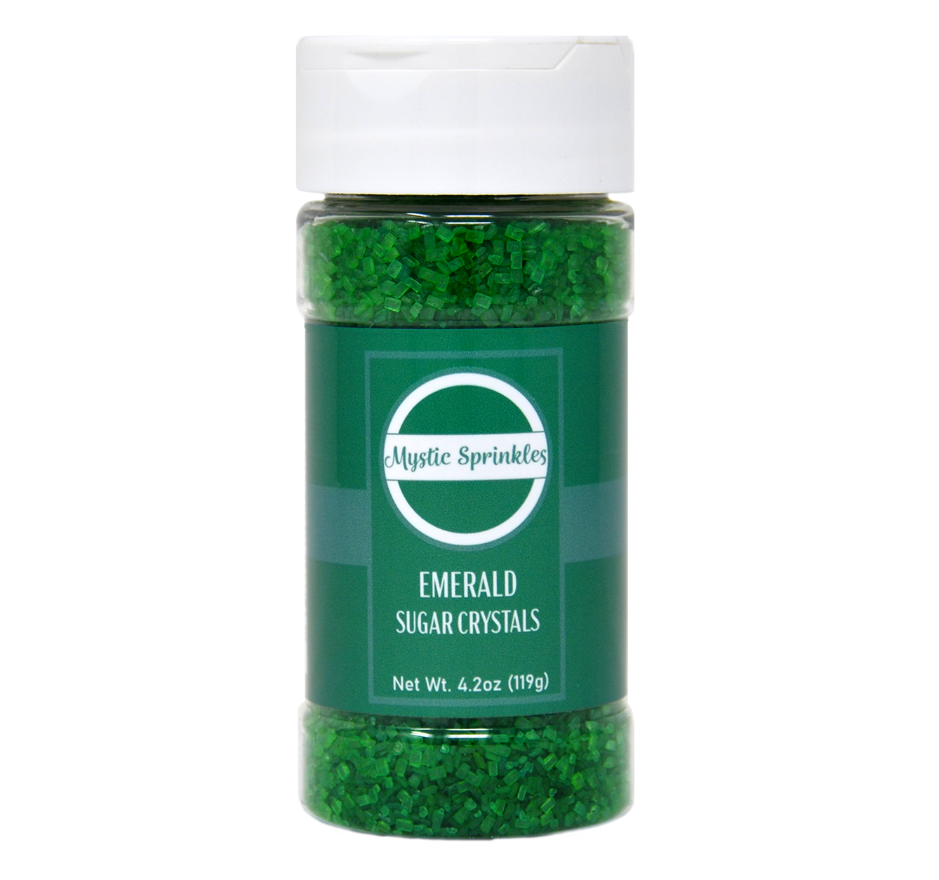 Emerald - Green Sugar Crystals 4.2oz Bottle