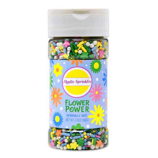 Flower Power Sprinkle Mix 3.5oz Bottle
