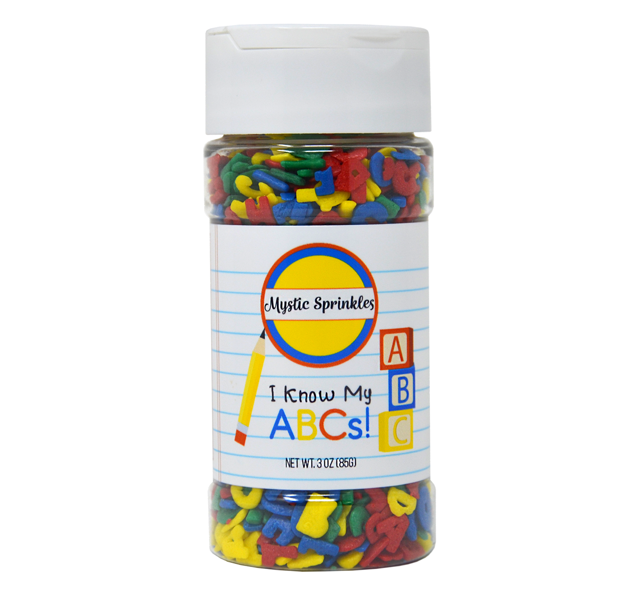 I Know My ABCs! Confetti Mix 3 Ounce Bottle