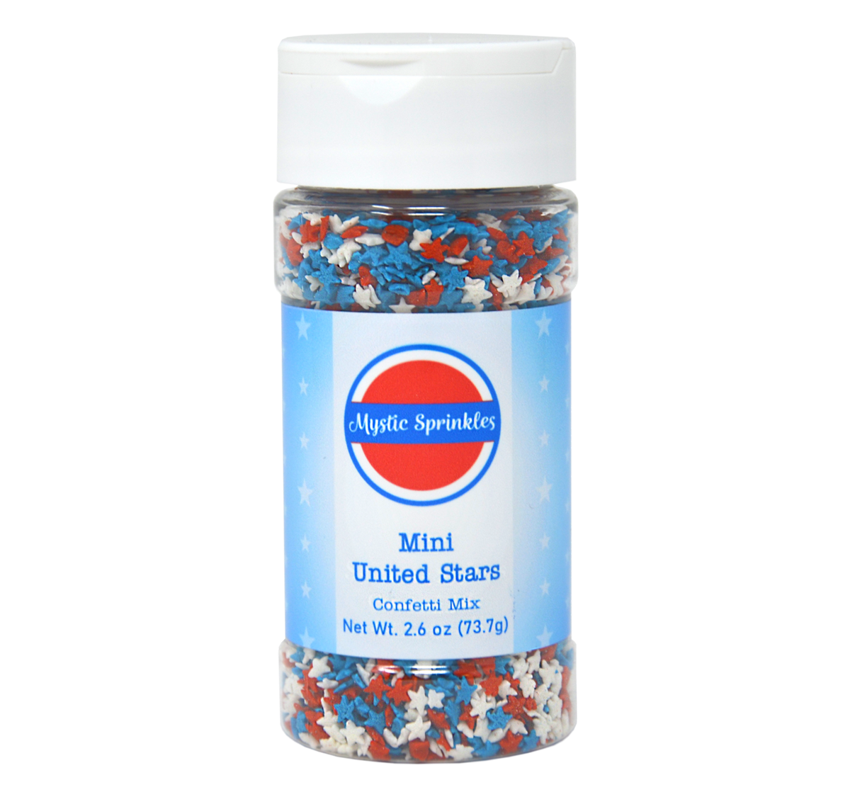 Mini United Stars Confetti Mix 2.6oz Bottle