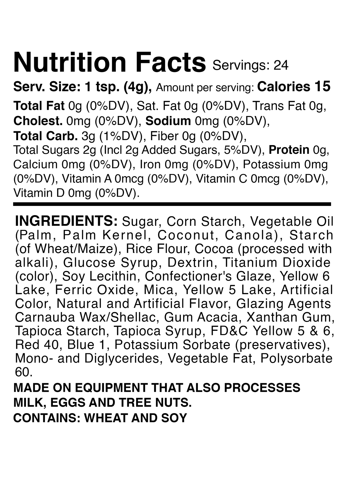 Harvest Moon Sprinkle Mix 3.4oz Bottle