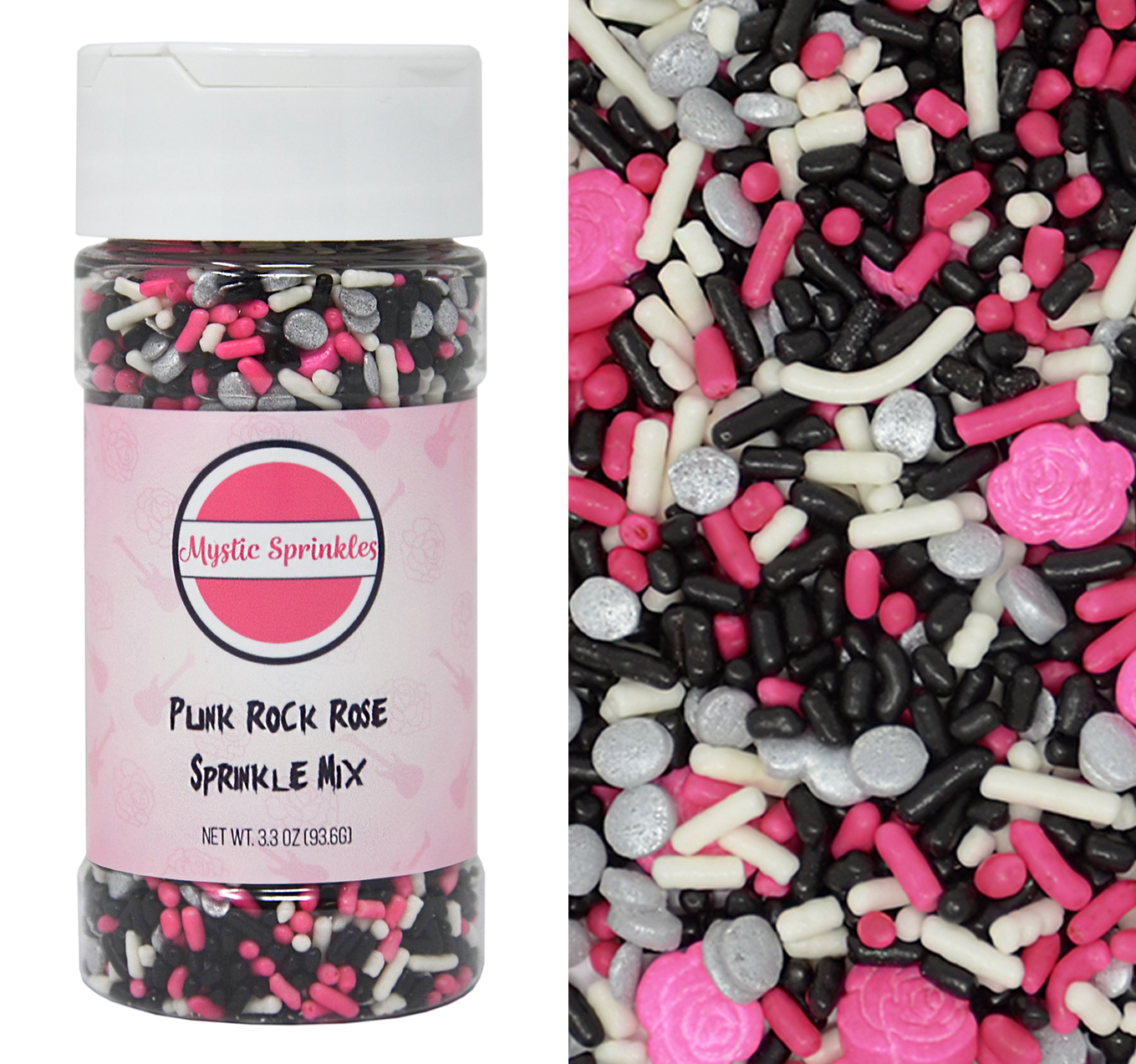 Punk Rock Rose Sprinkle Mix 3.3oz Bottle