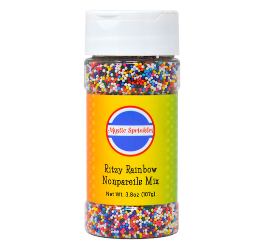 Ritzy Rainbow Nonpareils 3.8oz Bottle