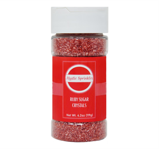 Ruby - Red Sugar Crystals 4.2oz Bottle