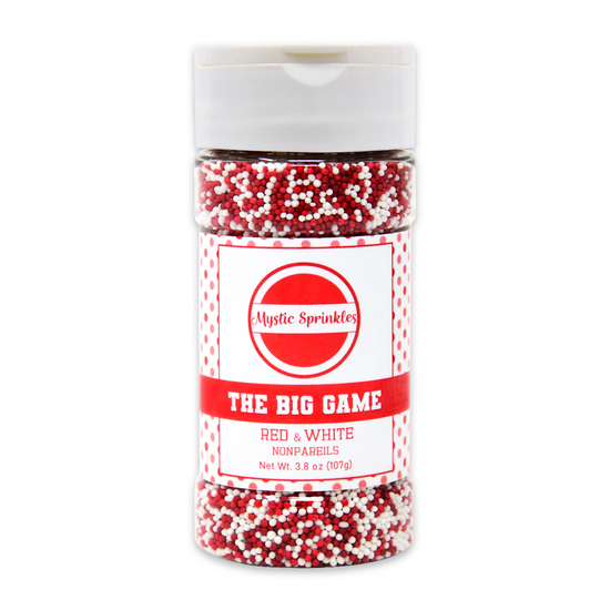 The Big Game: Red & White Nonpareil Mix 3.8oz