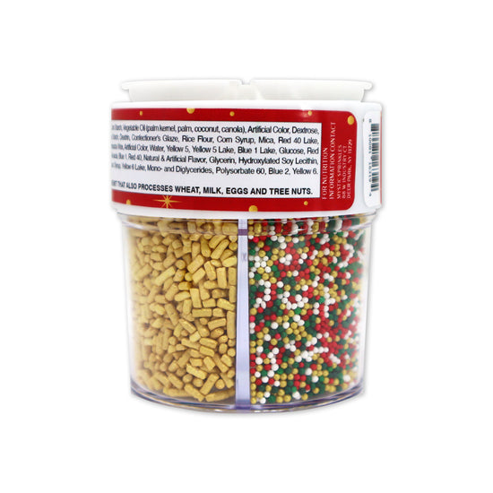A Classic Christmas in Gold Petite Sprinkle Assortment 4oz