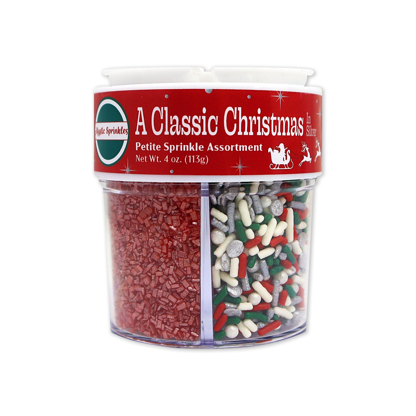 A Classic Christmas in Silver Petite Sprinkle Assortment 4oz