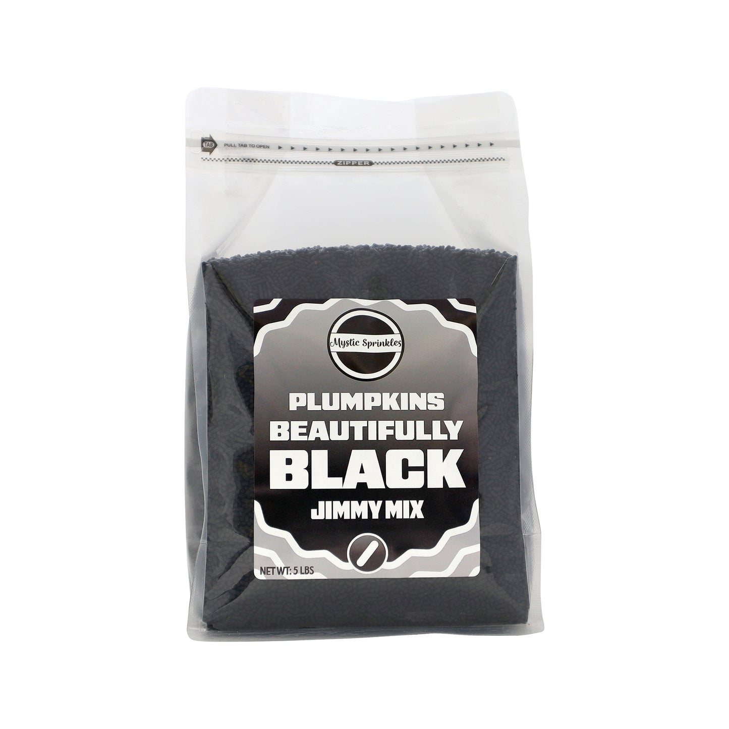 Plumpkins - Beautifully Black Jimmies 5lb Bulk Bag