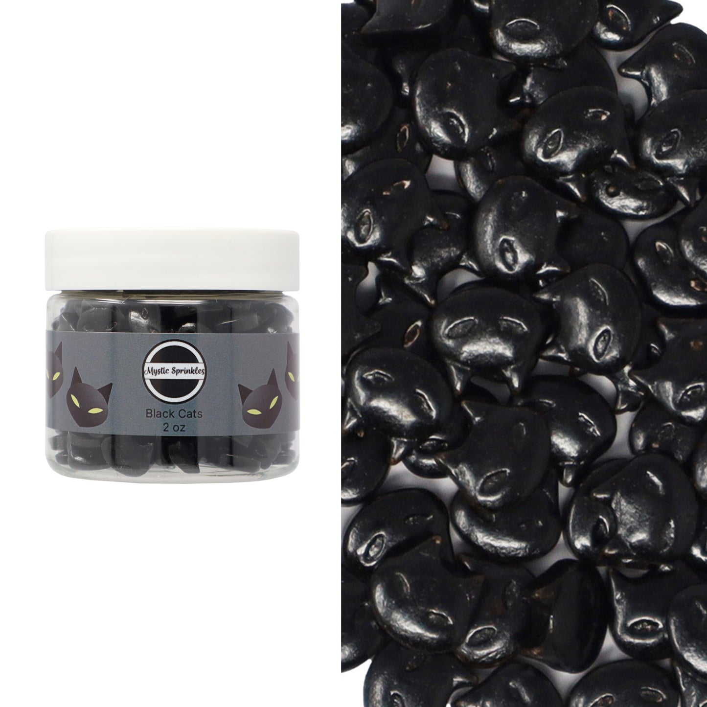 Candy Shapes Black Cats 2oz