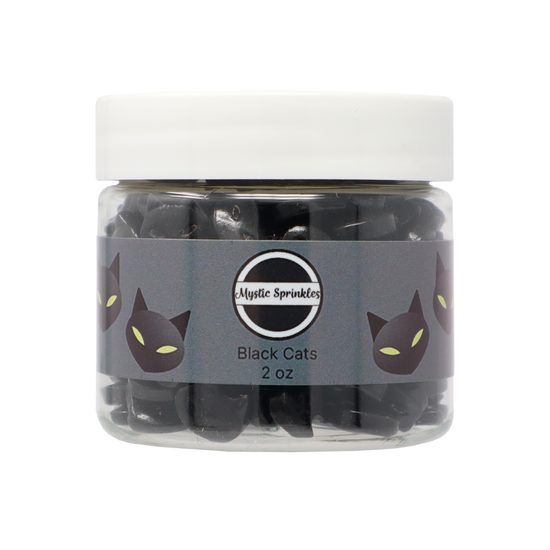 Candy Shapes Black Cats 2oz