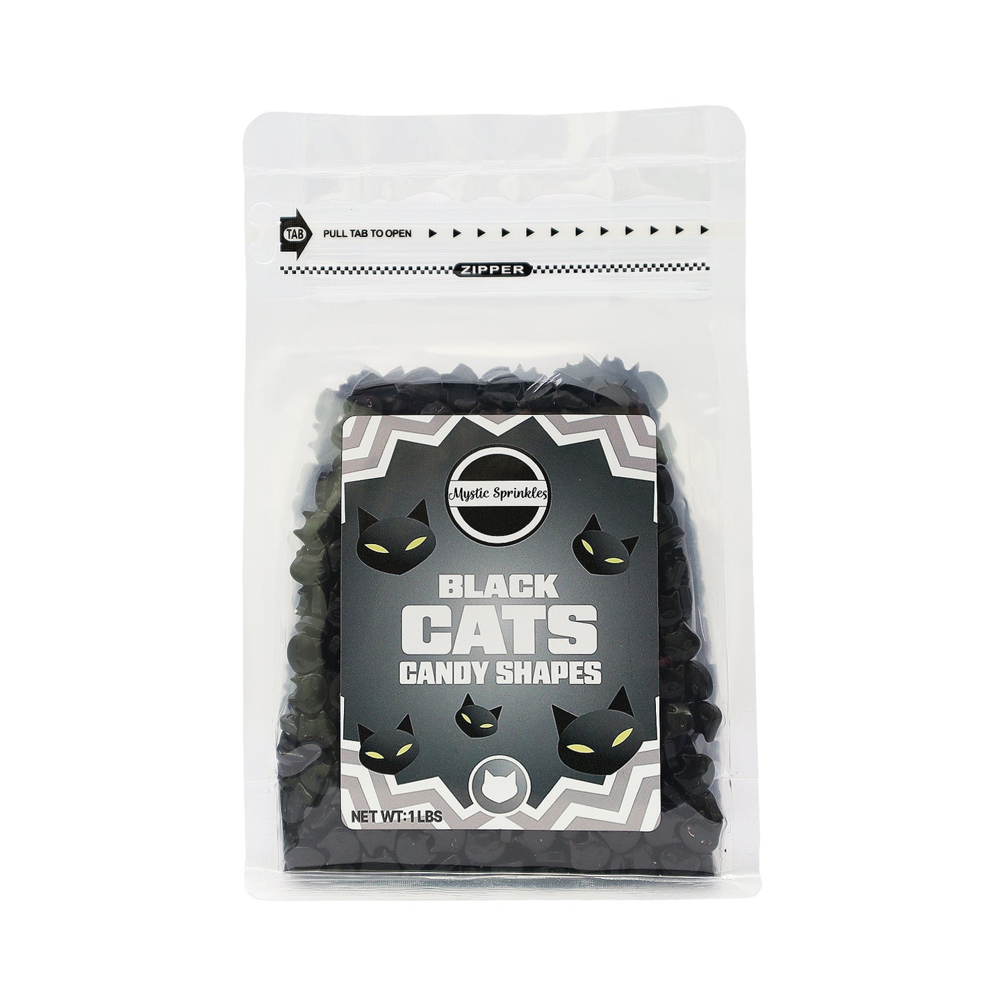 Candy Shapes Black Cats 2oz