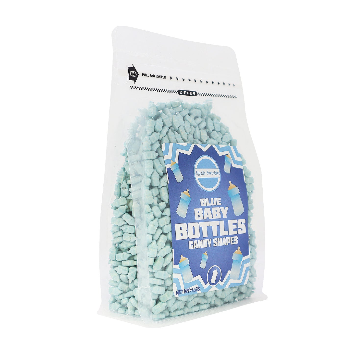 Candy Shapes Blue Baby Bottles 2oz