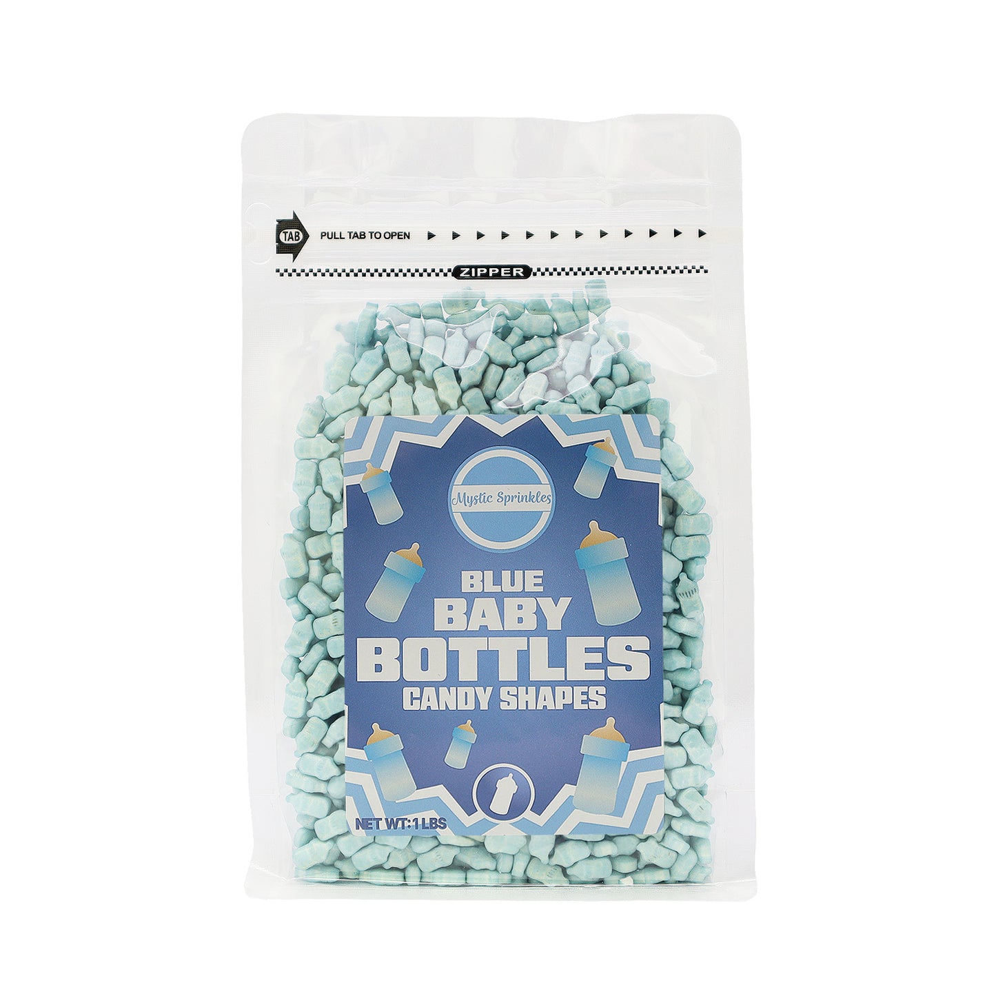 Candy Shapes Blue Baby Bottles 2oz