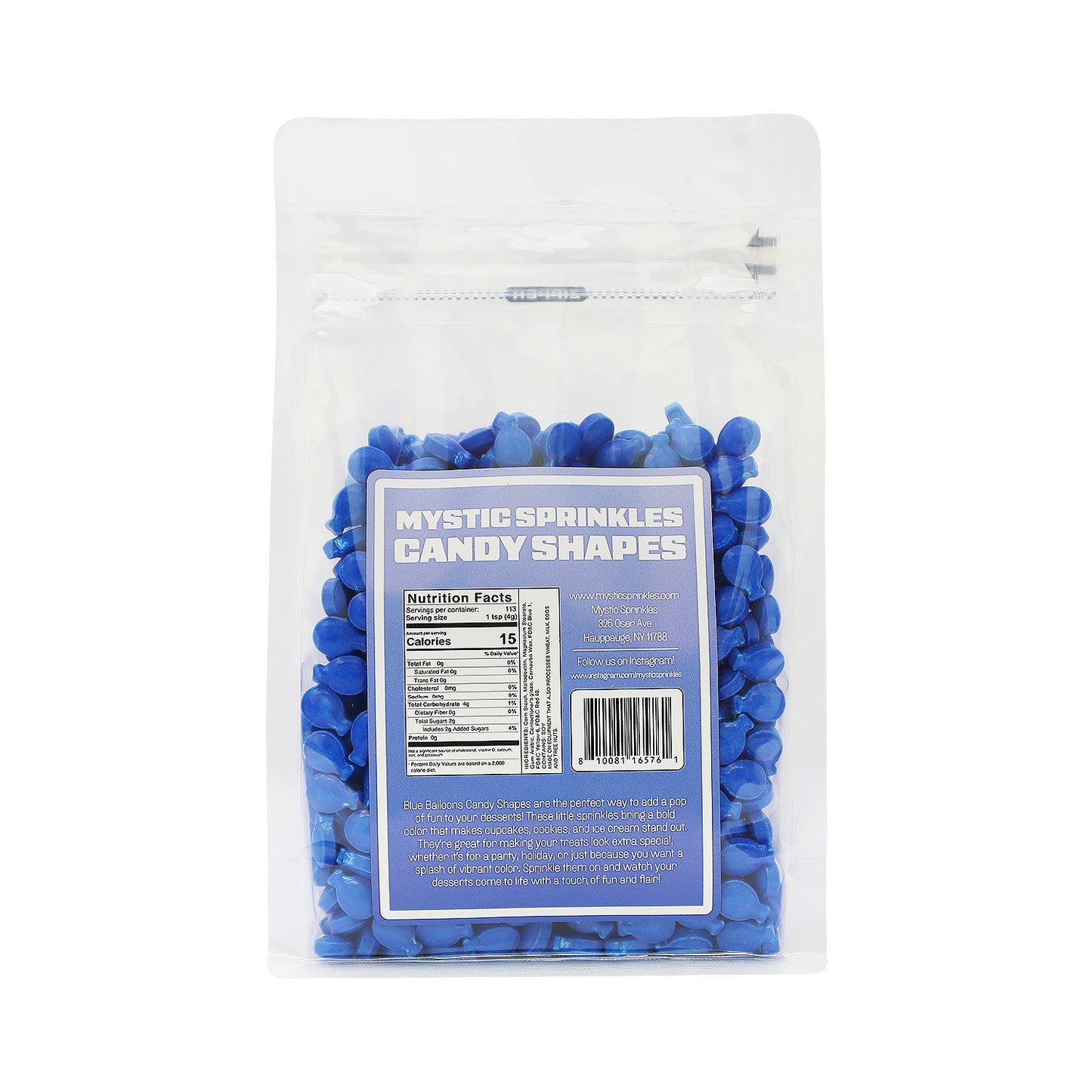 Candy Shapes Blue Balloons 2oz