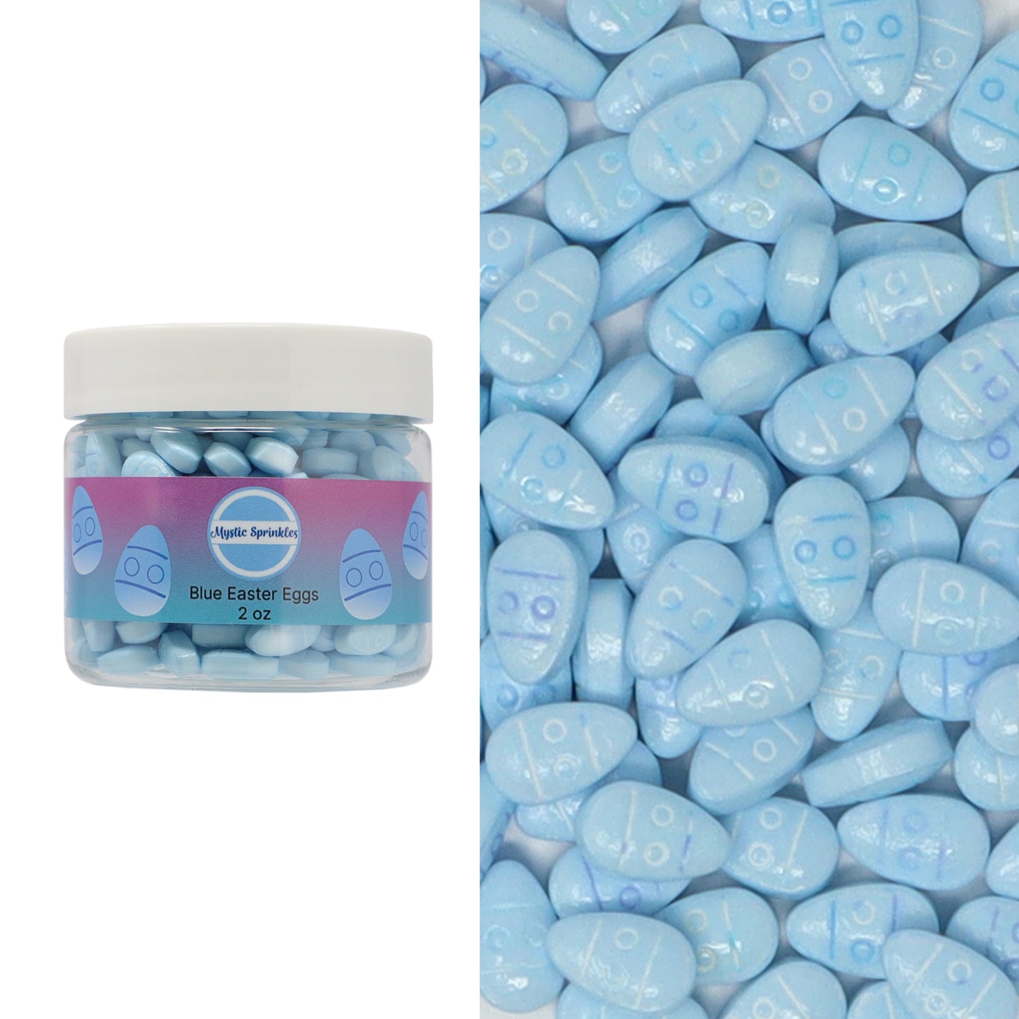 Candy Shapes Blue Easter Eggs 2oz