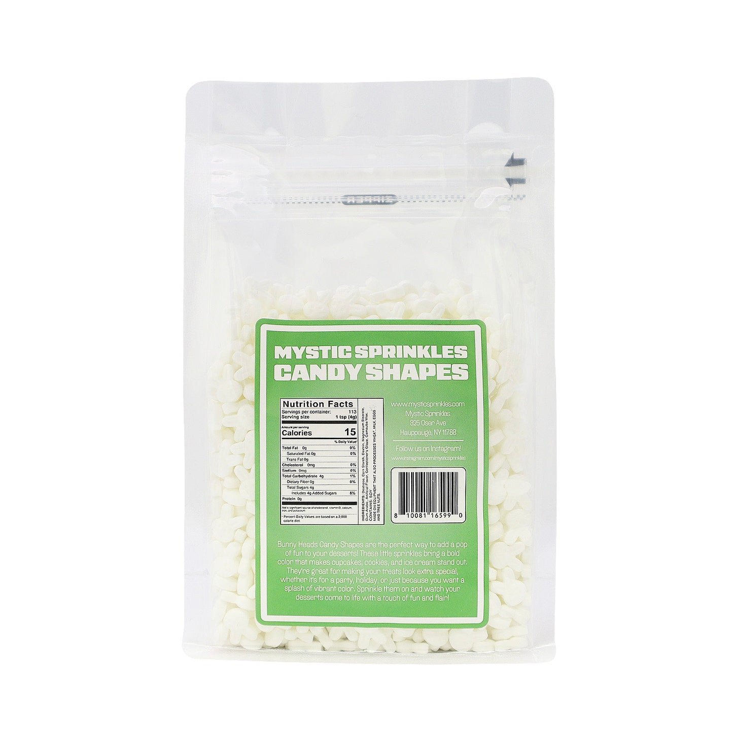 Candy Shapes Bunny Heads 2oz