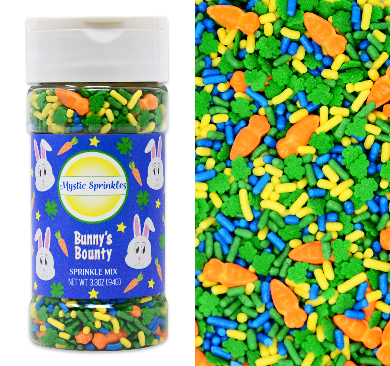 Bunny's Bounty Sprinkle Mix 3.3oz Bottle