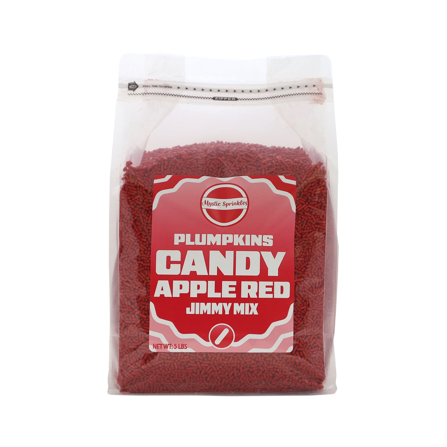 Plumpkins - Candy Apple Red Jimmies 5lb Bulk Bag