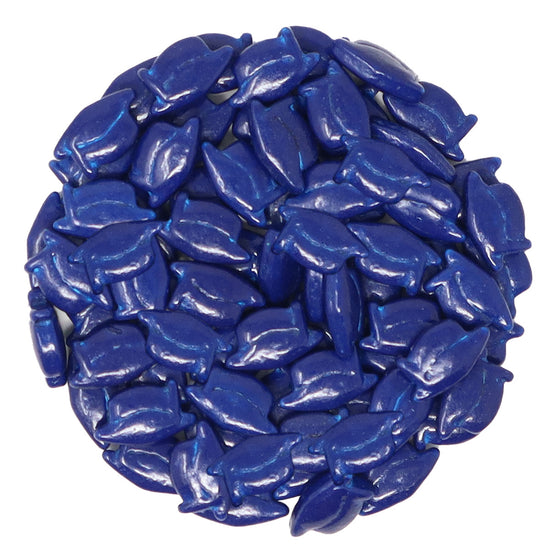 Candy Shapes Graduation Caps 2oz - Navy Blue