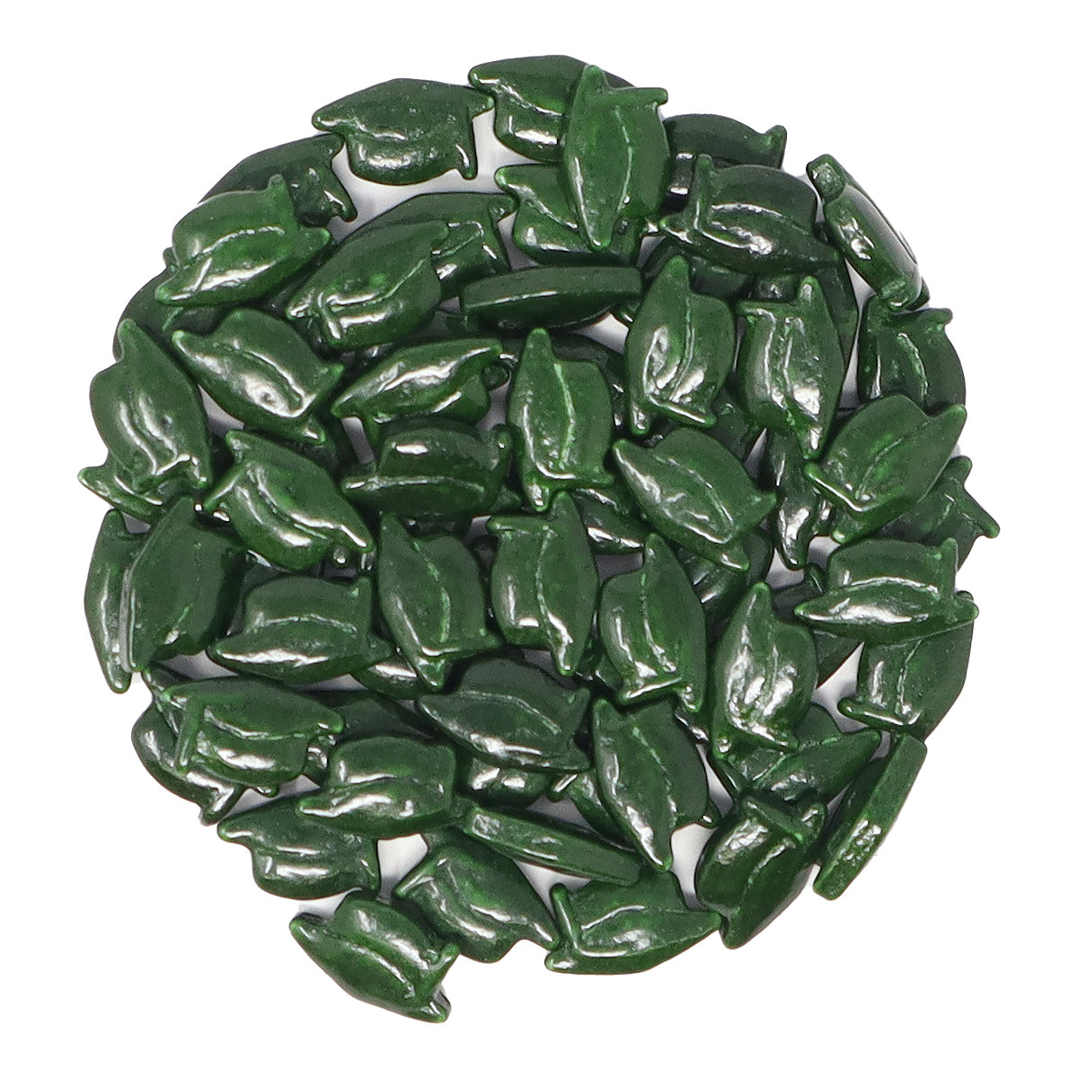 Candy Shapes Graduation Caps 2oz - Forest Green