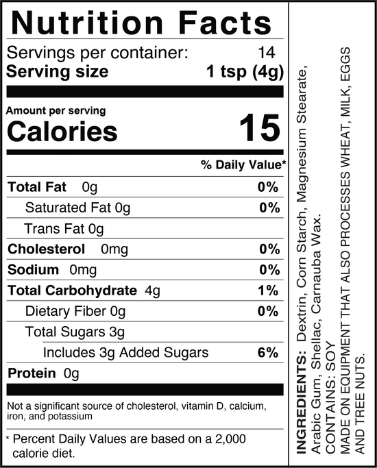 Candy Shapes Grinning Teeth 2oz