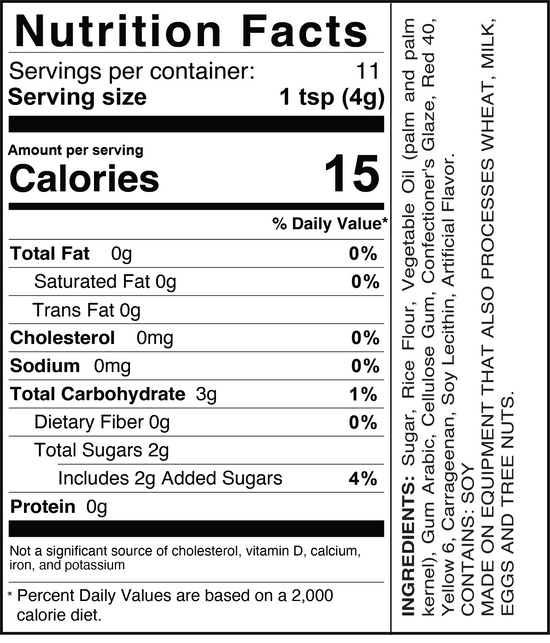 Candy Shapes Jumbo Red Hearts 1.5oz