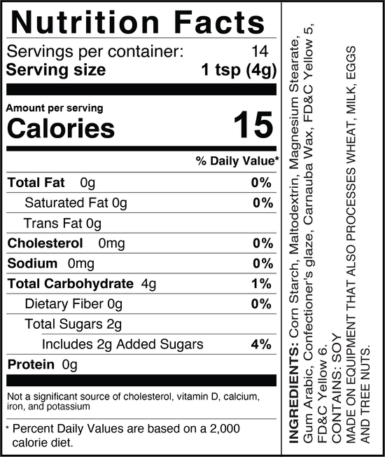 Candy Shapes Yellow Balloons 2oz