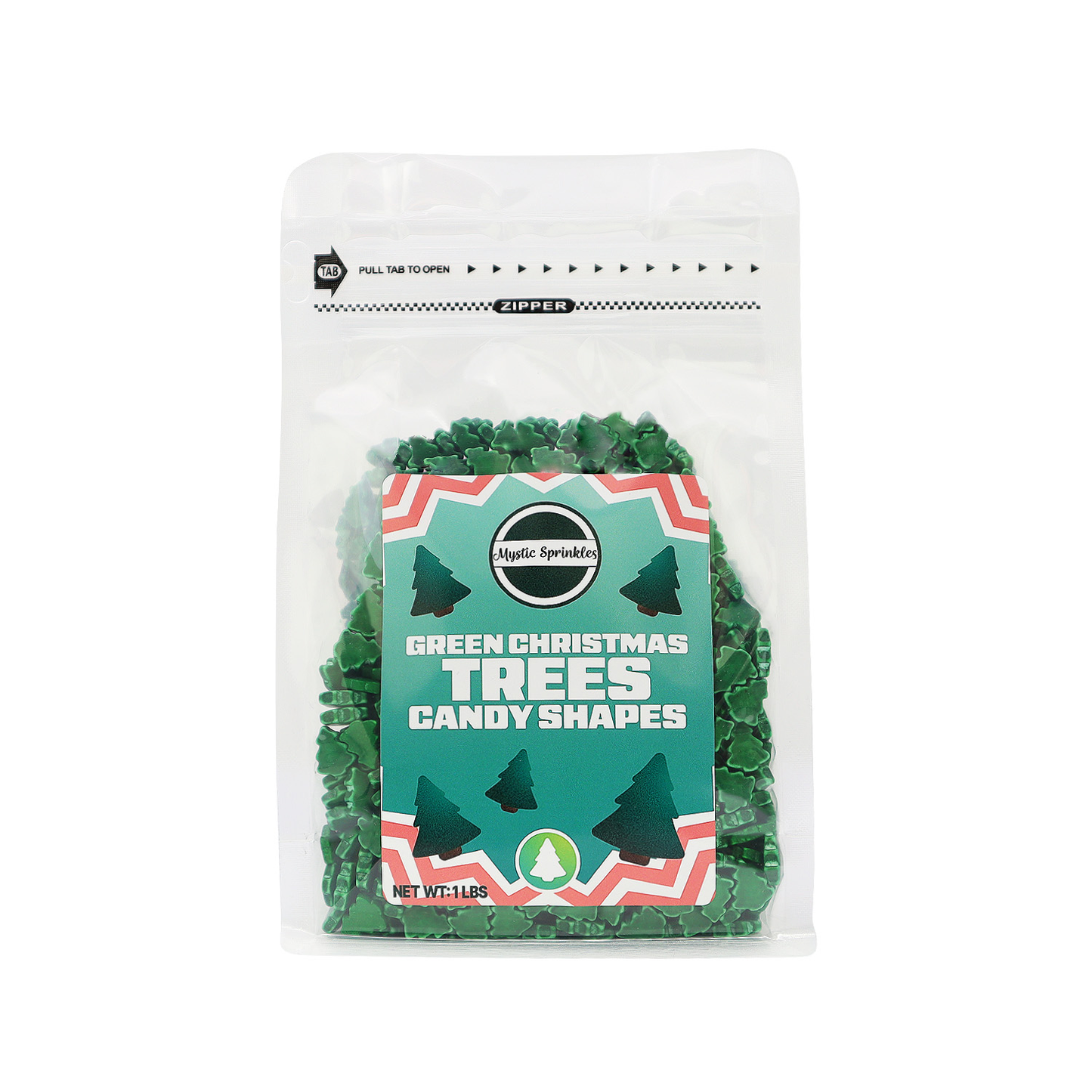 Candy Shapes Green Christmas Trees 1.8oz