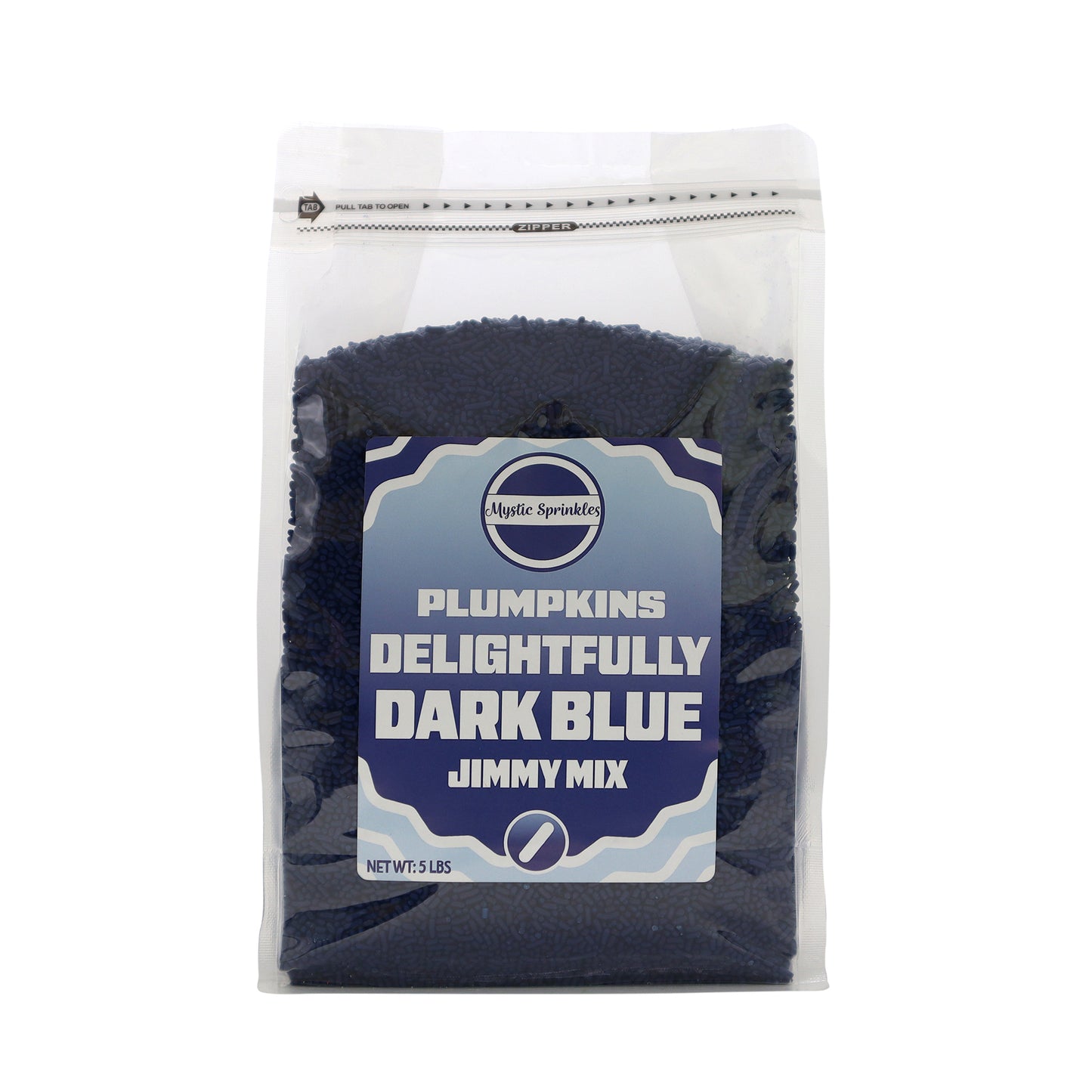 Plumpkins - Delightfully Dark Blue Jimmies 5lb Bulk Bag