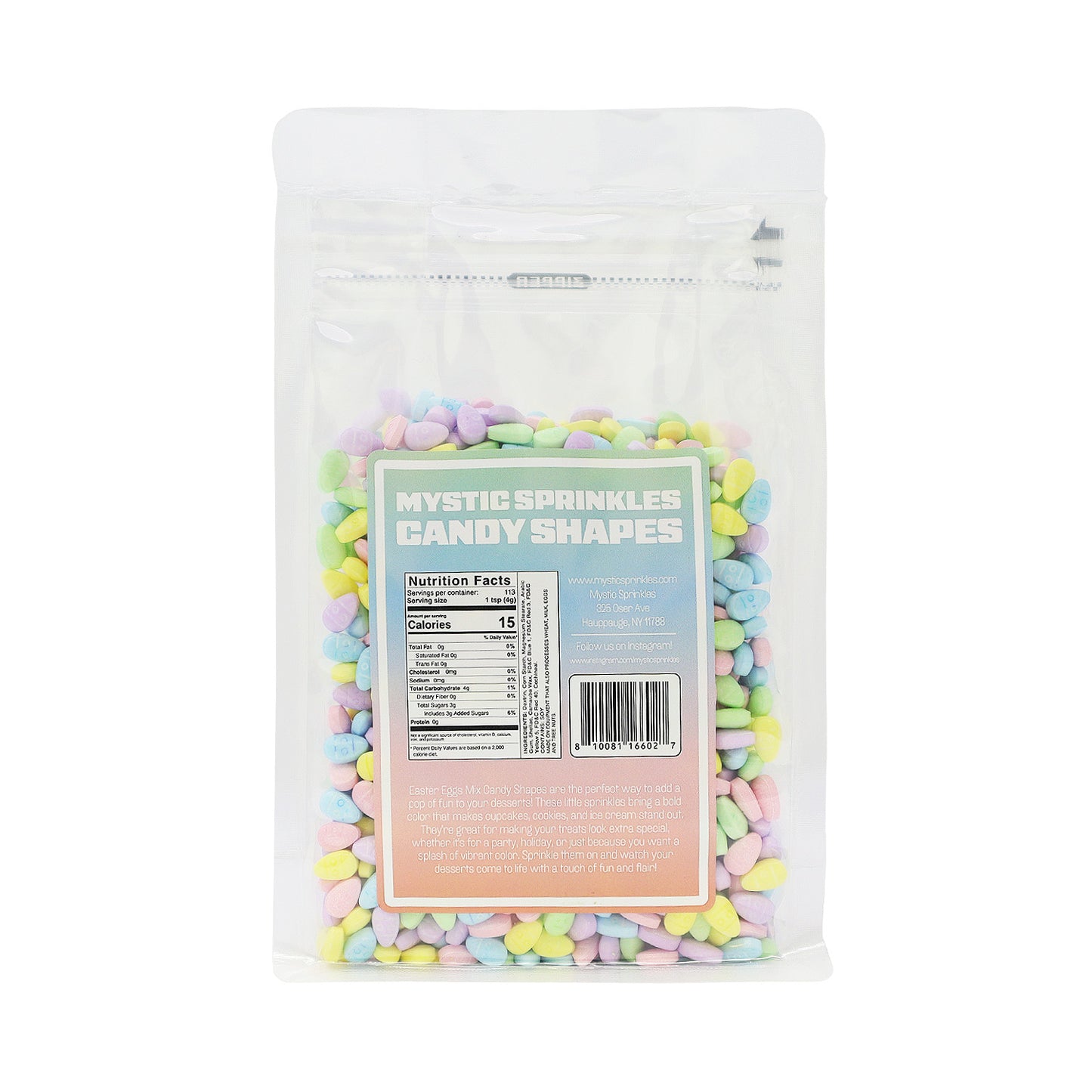 Candy Shapes Easter Egg Mix 2oz