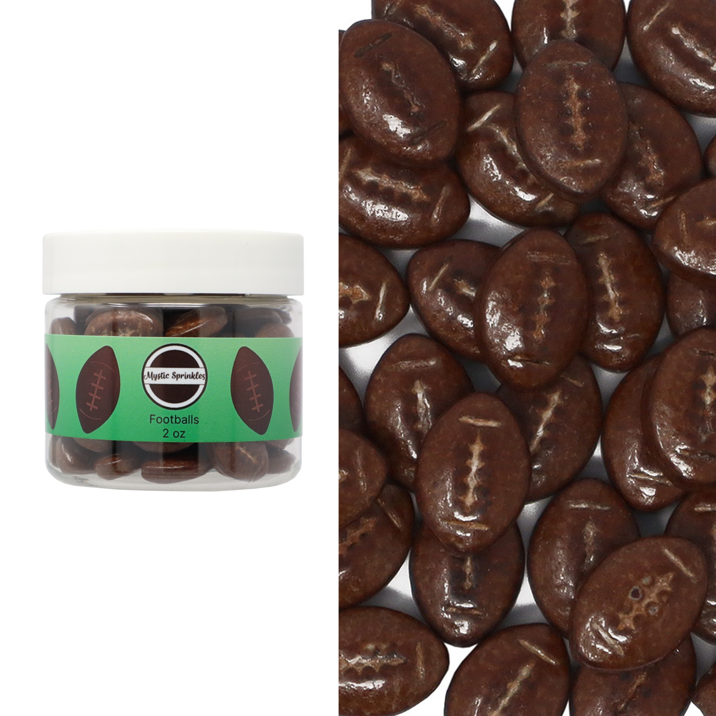 Candy Shapes Footballs 2oz