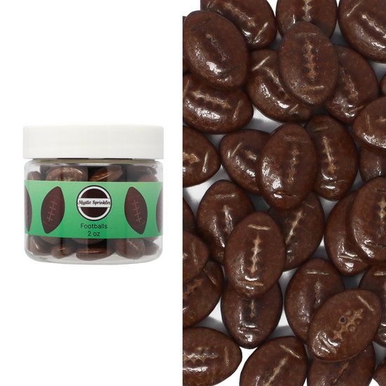 Candy Shapes Footballs 2oz
