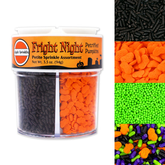 Fright Night Petrified Pumpkins Petite Sprinkle Assortment 3.3oz