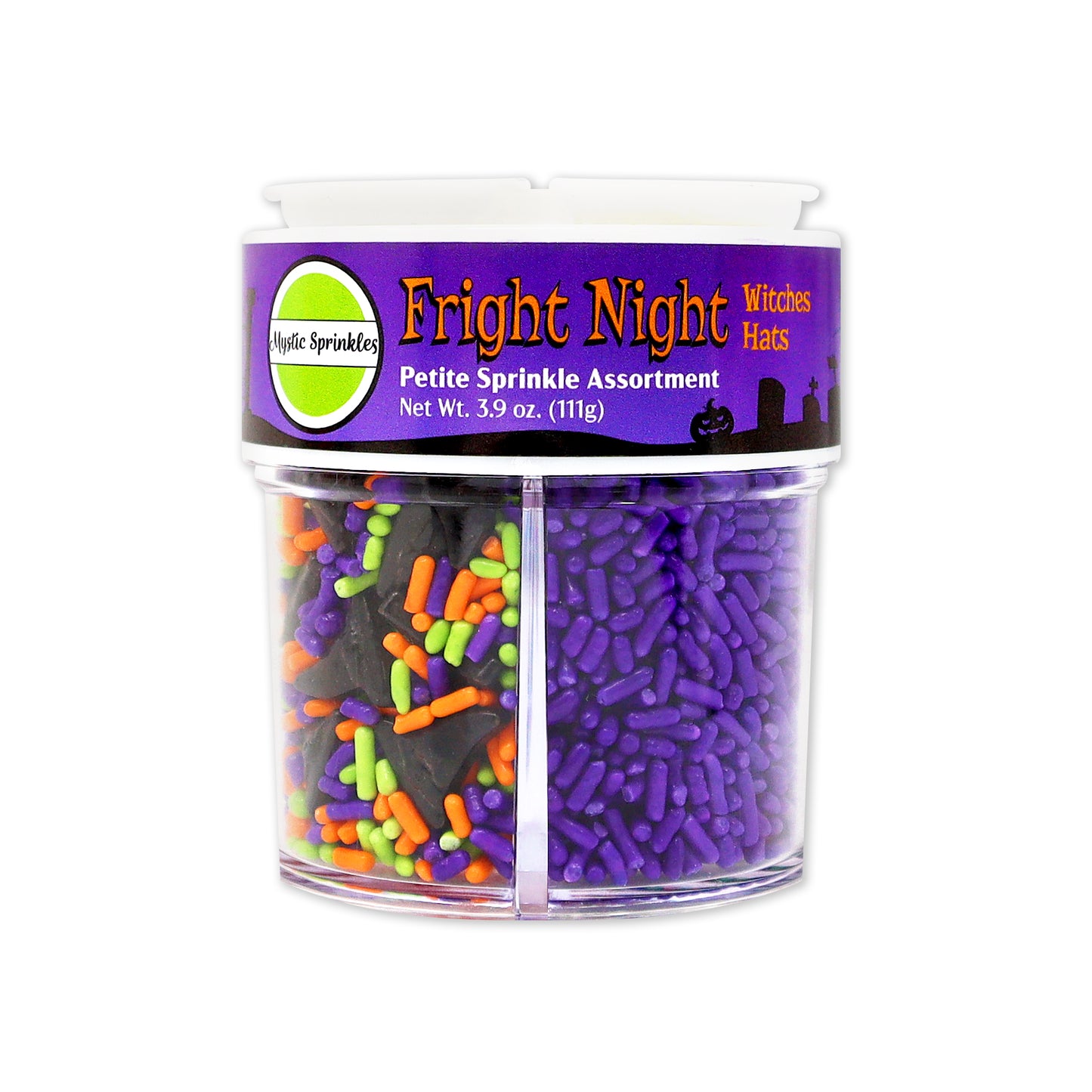 Load image into Gallery viewer, Fright Night Witches Hats Petite Sprinkle Assortment 3.9oz
