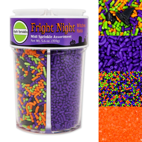 Fright Night Witches Hats Midi Sprinkle Assortment 5.6oz