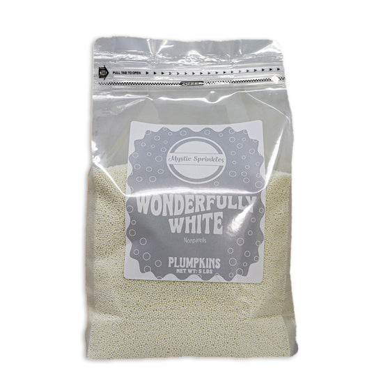 Plumpkins - Wonderfully White Nonpareils 5lbs Bulk Bag