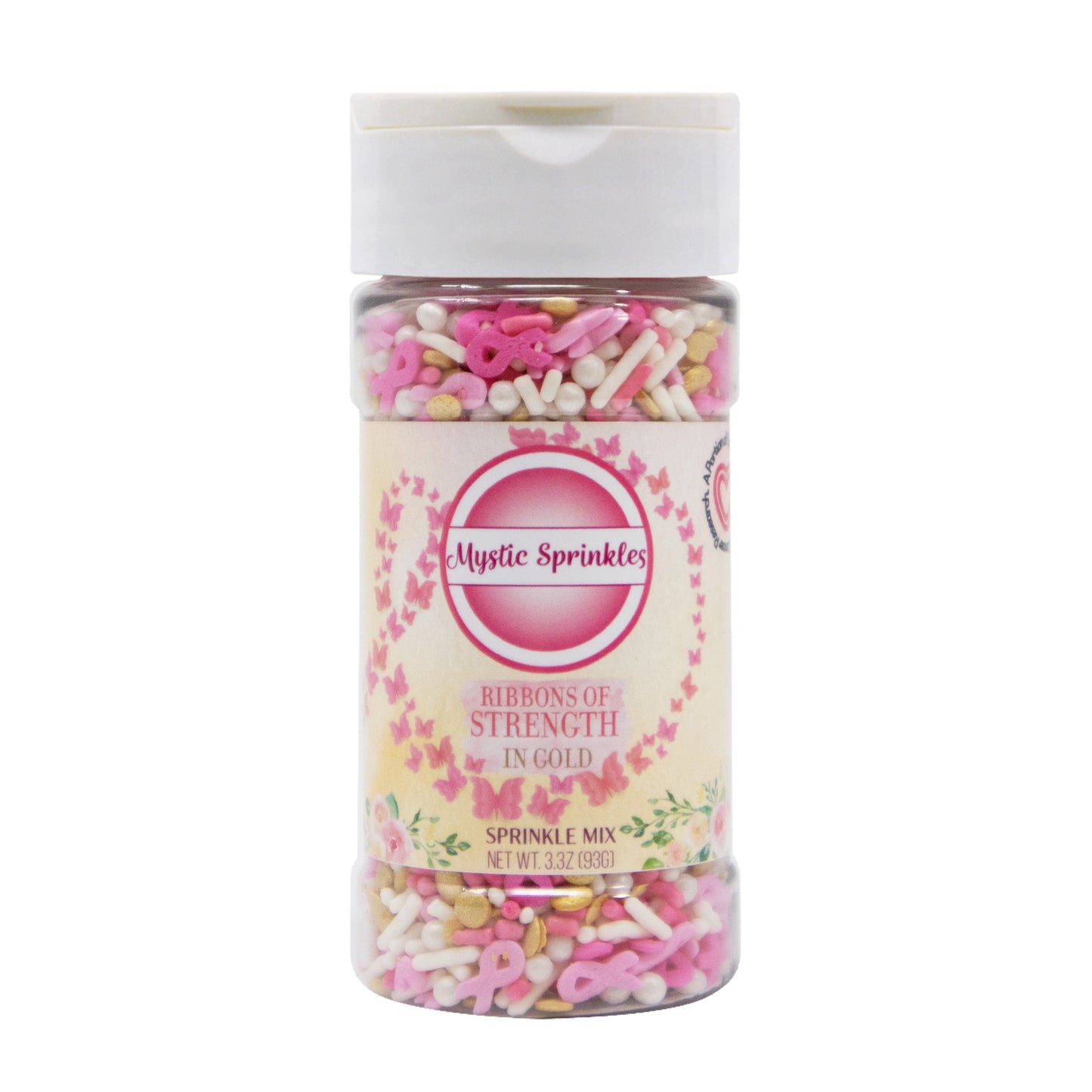 Ribbons of Strength In Gold Sprinkle Mix 3.3oz