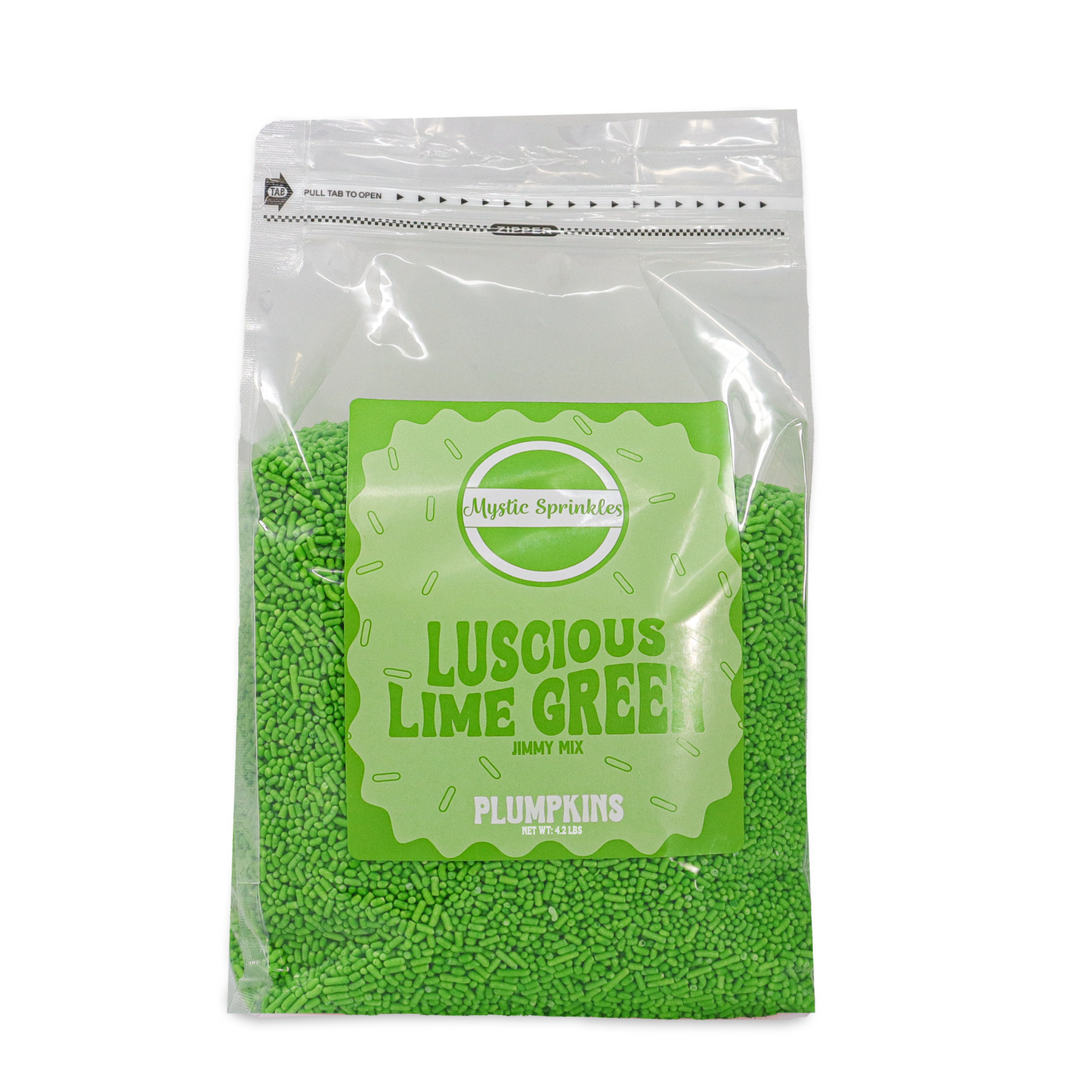 Plumpkins - Luscious Lime Green Jimmies 4.2lbs Bulk Bag