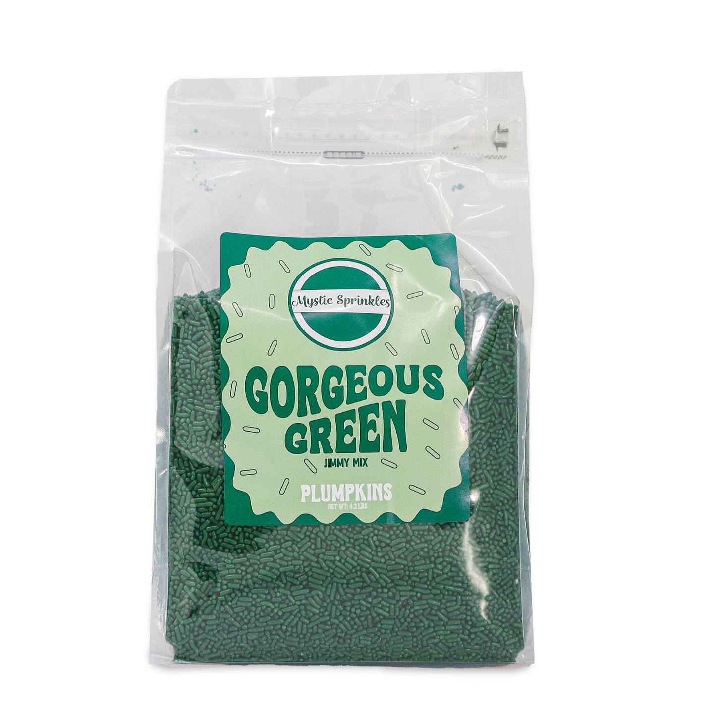 Plumpkins - Gorgeous Green Jimmies 4.2lb Bulk Bag