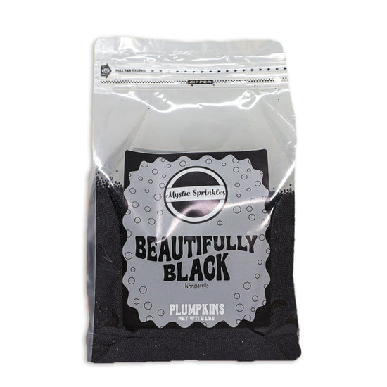 Plumpkins - Beautifully Black Nonpareils 5lbs Bulk Bag