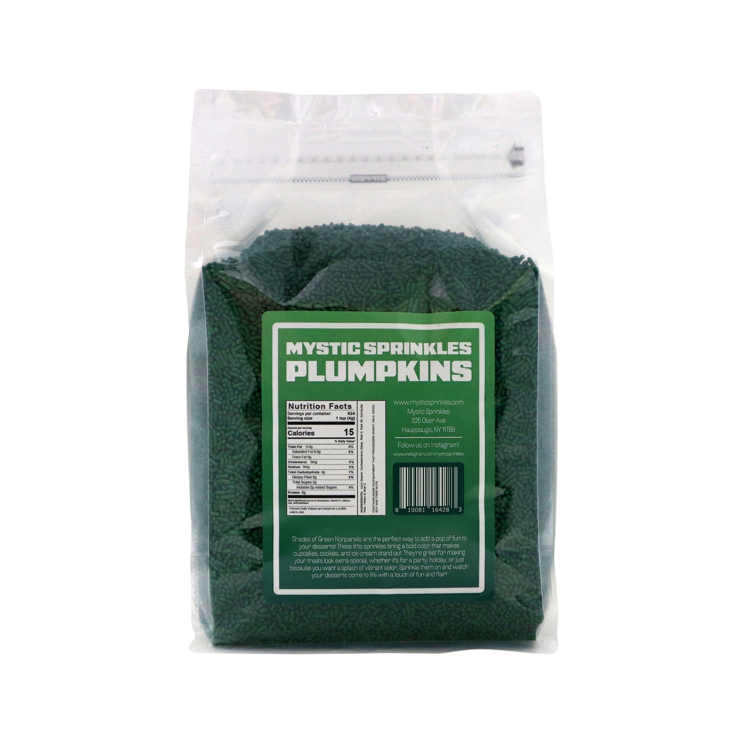 Plumpkins - Gorgeous Green Jimmies 5lb Bulk Bag