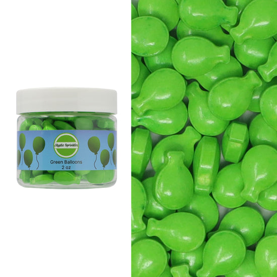 Candy Shapes Green Balloons 2oz
