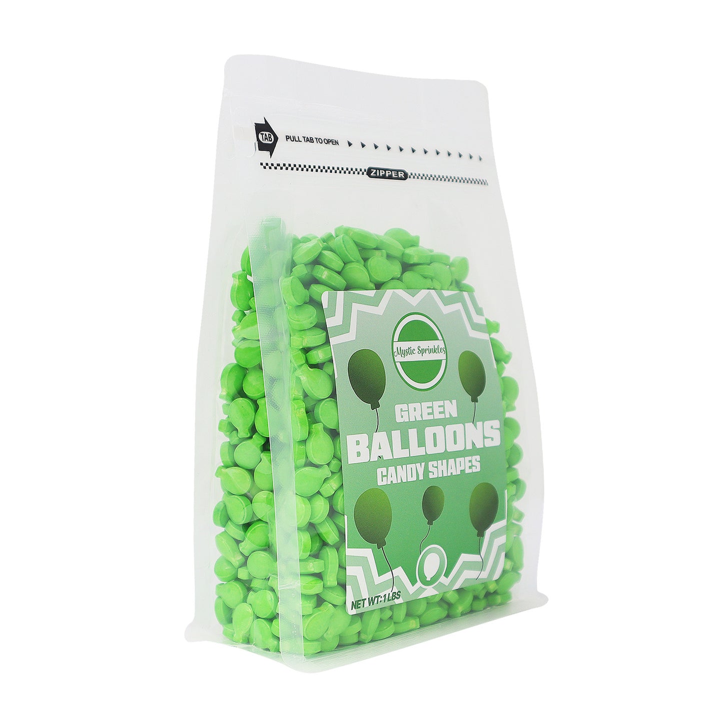 Candy Shapes Green Balloons 2oz