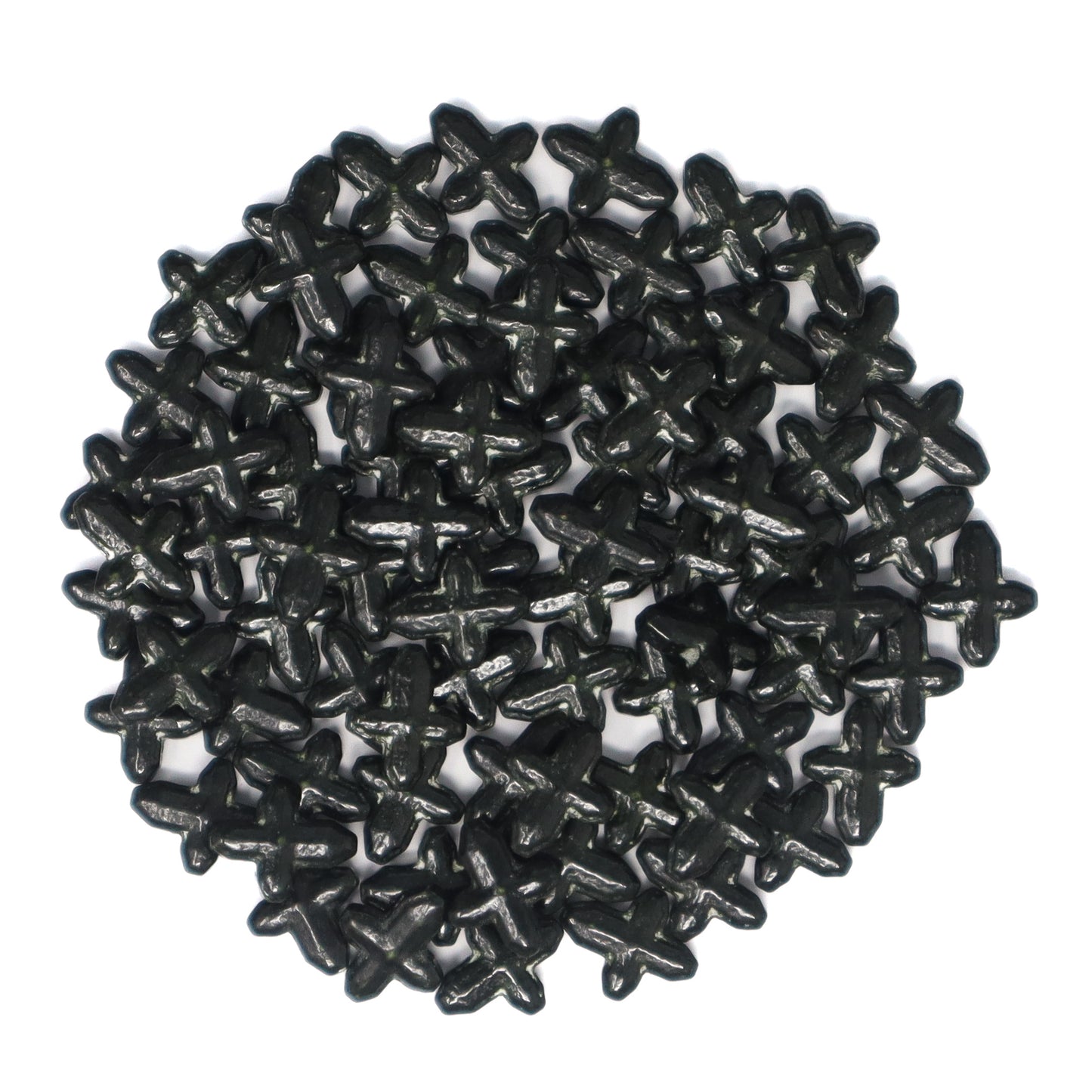 Candy Shapes Black Crosses