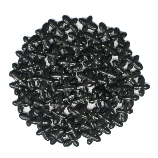 Candy Shapes Black Crosses