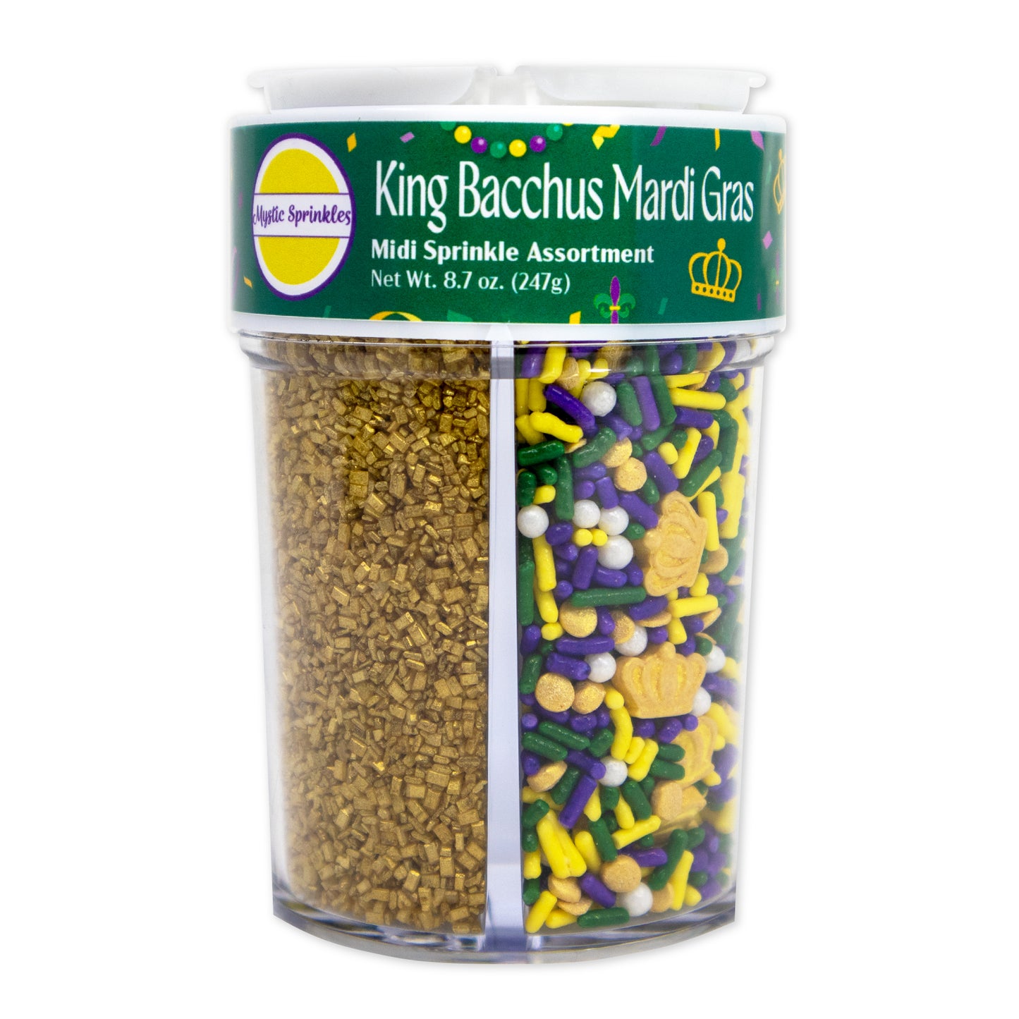 King Bacchus Mardi Gras Midi Sprinkle Assortment 6.1oz